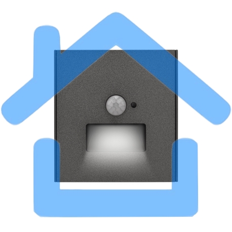 Подсветка настенная Kranz STRONG для ног с/у графит-1