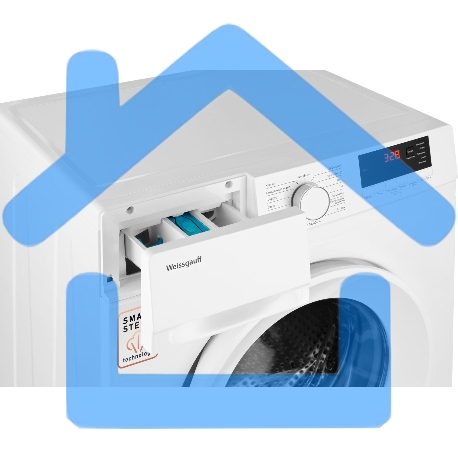 Стиральная машина Weissgauff WM 46106 Steam белый, загрузка фронтальная 6 кг, 1000 об/мин, класс: А+-2