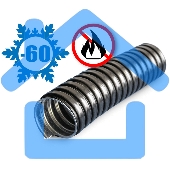 Металлорукав в ПВХ изоляции МРПИ НГ 20 d20мм без протяжки морозостойкий черный УХЛ1 (уп.50м) ЗЭТА zeta42313