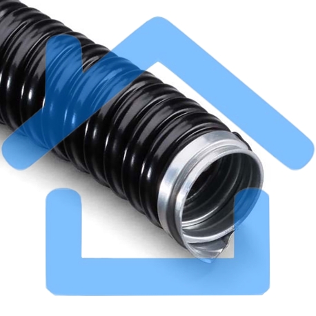 Металлорукав в ПВХ изоляции МРПИнг-38 (бухта 20 м/уп.) черный Rexant