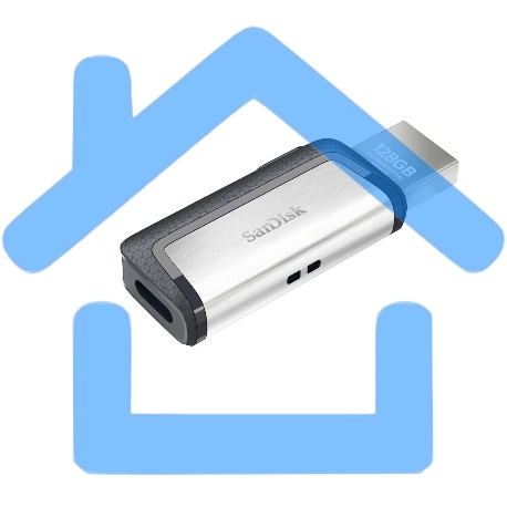 Флешка USB 128Gb SanDisk Ultra Dual , USB 3.0 - USB Type-C-4