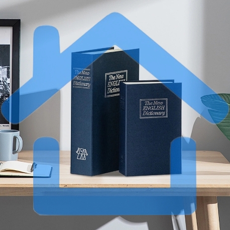 Сейф-книга Deli ET640 180x115x55 мм ключевой, синий-3