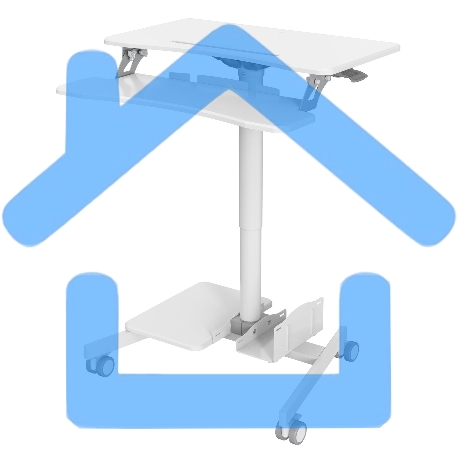 Стол для ноутбука Cactus VM-FDS108 столешница МДФ белый 71x39.2x110см (CS-FDS108WWT)-9