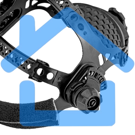 Щиток защитный лицевой (маска сварщика) F10, см. окно 100х96, Real Color, DIN 4-8/9-13 Denzel-21