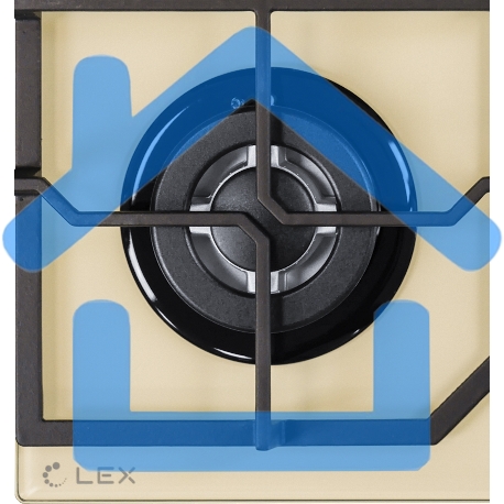 Газовая варочная поверхность LEX GVG 640-1 IV слоновая кость-5