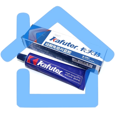 Высокотемпературный силиконовый герметик Kafuter K-587 синий 55 грамм-1