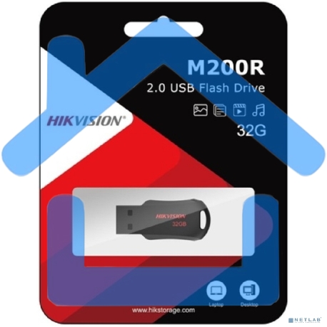 Флешка USB Hikvision 32Gb HS-USB-M200R/32G USB 2.0 черный-4