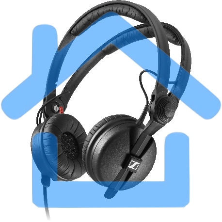 Наушники Sennheiser 506908/ накладные закрытые 16-22000Гц 1,5м отсоединяемый кабель+3м витой, 3.5мм/6.3мм 120дБ 70Ом-7