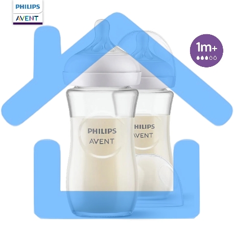 Бутылочка для кормления Philips SCY933/02 250 мл, 2 шт, серия NATURAL Response, стекло-2