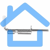 Задвижка гаражная 300 цинк ЧЕТЫРЕ СЕЗОНА