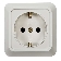 Розетка 1-м BOLLETO с заземл. накл. 7028 бел. ASD / IN HOME 4680005959792