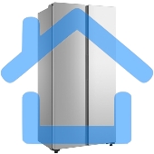 Холодильник Бирюса SBS 460 I нержавеющая сталь двухкамерный 271/189л морозилка сбоку, No Frost, Side by Side