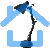 Светильник KD-331 C02 настол. 230В 40Вт E27 черный Camelion 12791