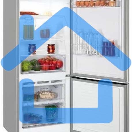 Холодильник Nordfrost NRB 121 S серый двухкамерный 170/70л морозилка снизу, капельная система