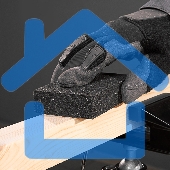 Губка для шлифования Matrix, 100 х 70 х 25 мм, мягкая, P 120