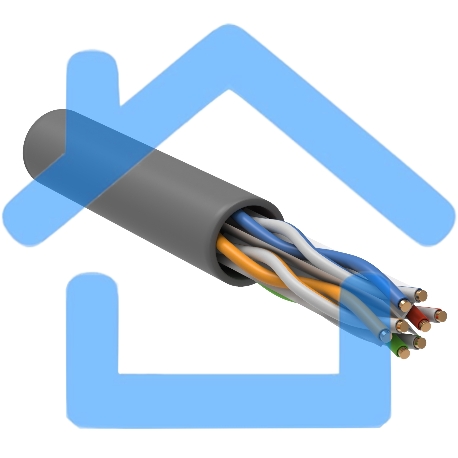 Кабель связи ITK витая пара U/UTP, кат.6, 4 пары 23AWG solid, 305м, ПВХ, серый-3