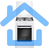 Комбинированная плита Gefest 6101-02 белый