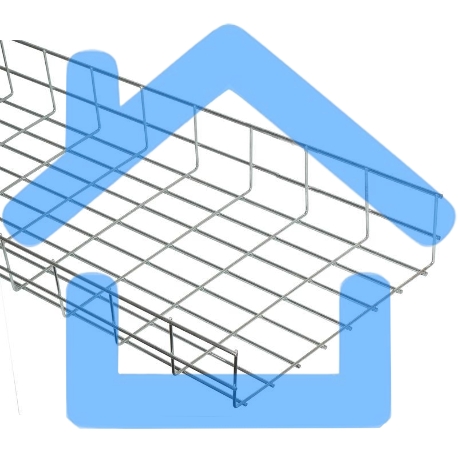Лоток проволочный 100х60 L3000 сталь 4мм оцинк. ИЭК CLWG10-060-100-3