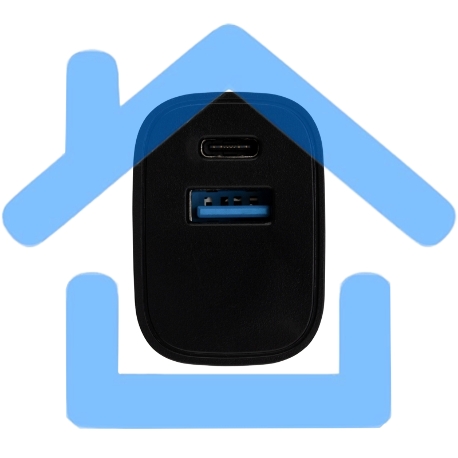 Сетевое зарядное устройство Rexant USB + Type-C, 5V, 2.4 A, черный