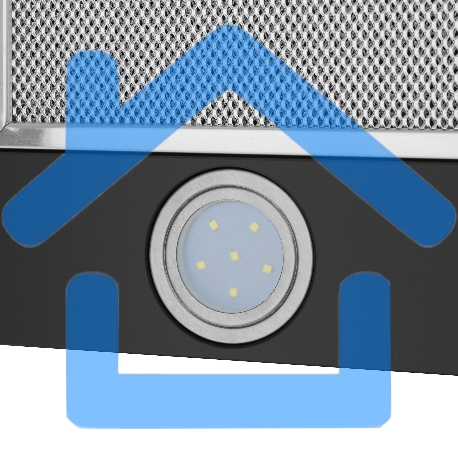 Вытяжка встраиваемая Maunfeld VS Light 50 черный, 50 см, 520 куб. м/ч, 56 дБ-30