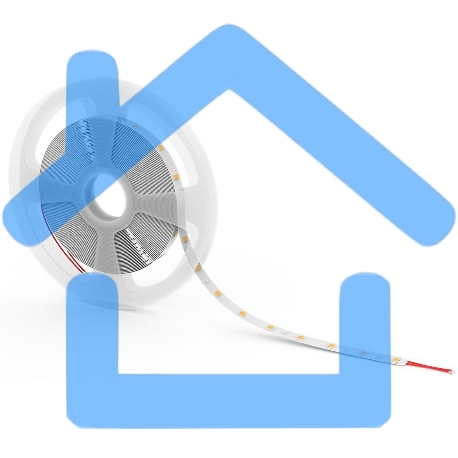 Лента светодиодная Basic Gauss 12V 4,8W/m 312lm/m 3000K IP20 LED 2m 1/120-2