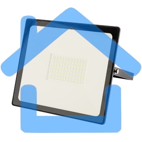 Прожектор светодиодный Rexant 100 Вт, цвет свечения зеленый