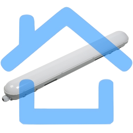 Светильник ДСП Iek LDSP0-1305-18-6500-K01 1305 18Вт 6500К IP65 600мм серый пластик размер 600х88х76 мм, аналог ЛСП-2х18Вт-1