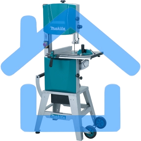 Пила Makita LB1200F ленточная [LB1200F] 900Вт,400\800м\мин,рез-165х305мм,81.2кг,кор,стол на ножках,подсв,угл направляющая+5полотен-1