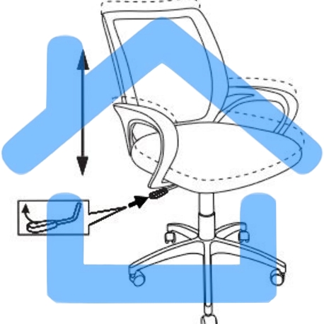 Кресло компьютерное Бюрократ CH-W695NLT TW-03A TW-18 салатовый, крестовина пластик, пластик белый-21
