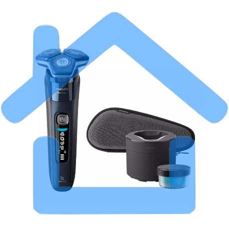 Электробритва роторная Philips S7885/50 реж.эл.:3 питан.:аккум. синий