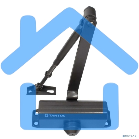 Дверной доводчик Tantos TS-DC045 графит, с усилием EN2 для дверей весом до 50 кг-1