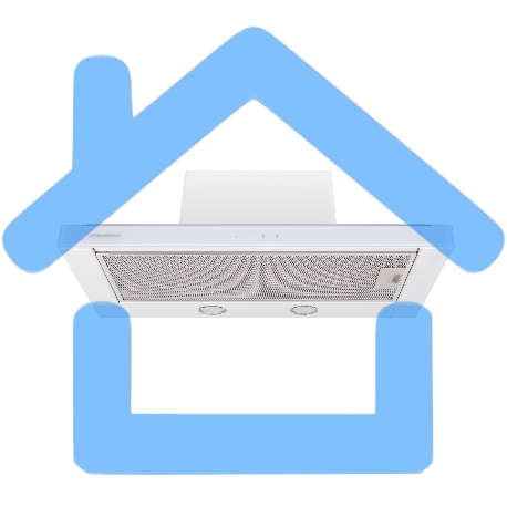 Вытяжка встраиваемая Maunfeld Ouse Touch Glass 60 белый, 60 см, 750 куб. м/ч, 48 дБ-8