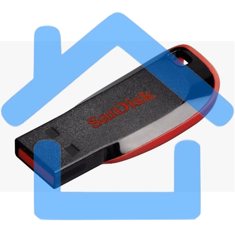 Флешка USB Sandisk 64Gb Cruzer Blade SDCZ50-064G-B35 USB 2.0 черный/красный-11