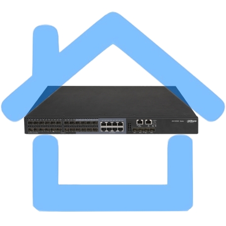 Коммутатор DAHUA 28-портовый управляемый уровень L2+Порты: 16 SFP 1000Мбит/с, 8 комбинированных SFP/RJ45 1000Мбит/с, 4 SFP+ 10Гбит/с (uplink), питание: 100~240В(AC), грозозащита: до 2кВ