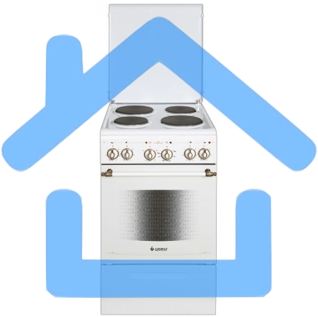 Плита электрическая Gefest ЭП Н Д 5140-01 0121 белый, конфорок 4 шт, духовка 55 л, 50 см x 85 см x 58.5 см-2