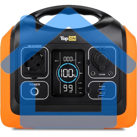 Электростанция портативная TopON TOP-X600 186000mAh 10A QC3.0/PD3.0 3xUSB черный/оранжевый (103257)-2