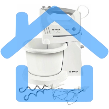 Миксер стационарный Bosch MFQ36460 450Вт белый/серый-11