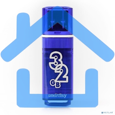 Флешка USB Smartbuy 32Gb USB  <USB 3.0> Smartbuy Glossy series Dark Blue (SB32GbGS-DB)-1