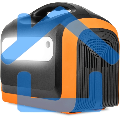 Электростанция портативная TopON TOP-X600 186000mAh 10A QC3.0/PD3.0 3xUSB черный/оранжевый (103257)-3