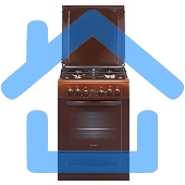 Плита комбинированная Gefest ПГЭ 6102-03 0001 коричневый, конфорок 4 газовых, духовка 55 л, 60 см x 85 см x 60 см