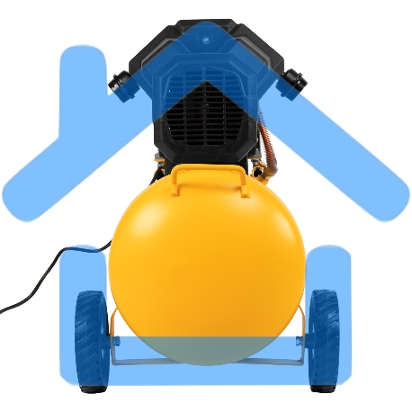 Компрессор Denzel воздушный DKV2200/100,Х-PRO 2.2 кВт, 400 л/мин, 100л 58079-19