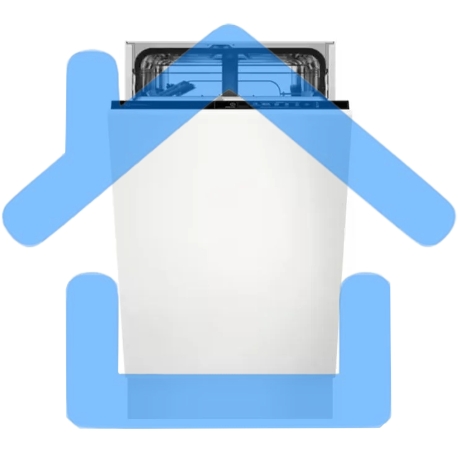 Встраиваемая посудомоечная машина Electrolux EEA71210L, черный, 44.6 см, 9 компл., 49 дБ, класс F-3