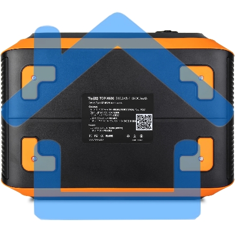 Электростанция портативная TopON TOP-X600 186000mAh 10A QC3.0/PD3.0 3xUSB черный/оранжевый (103257)-4