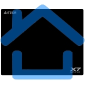 Коврик A4Tech A4-X7-200MP, черный, для игровой мыши размер- 250х200х3мм2,300