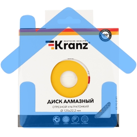 Диск алмазный отрезной ультратонкий 125x22.2 мм Kranz -2