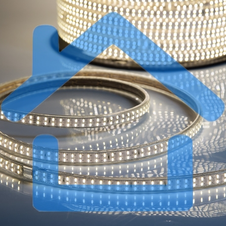 Лента LED 220 В, 6.5x15 мм, IP67, SMD 3014, 240 LED/m, цвет свечения теплый белый, 100 м-1