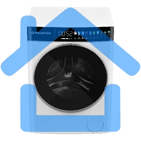 Стирально-сушильная машина Maunfeld MFWD1295WH05 белый, загрузка фронтальная 9 кг, 1200 об/мин., класс: В-3