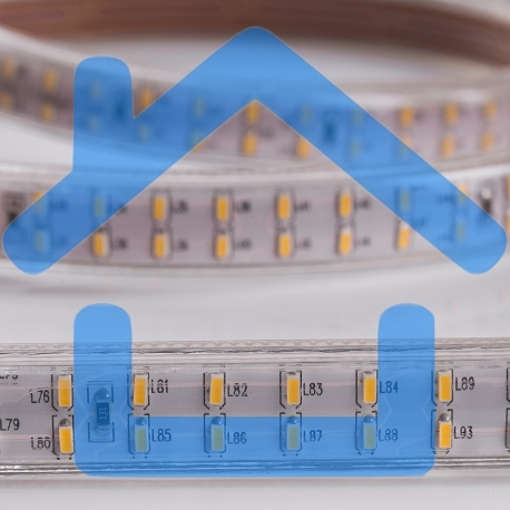 Лента LED 220 В, 6.5x15 мм, IP67, SMD 3014, 240 LED/m, цвет свечения теплый белый, 100 м-4