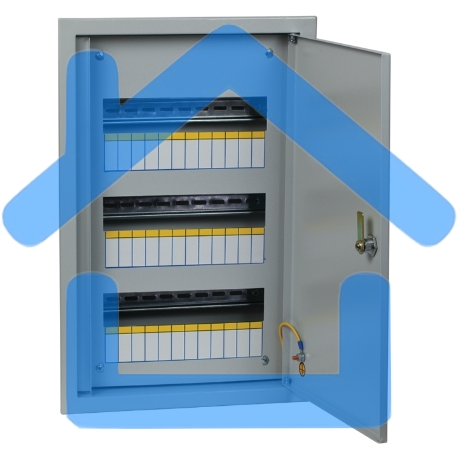 Щит распред. встраиваемый PROxima ЩРВ-36 (520х340х120) IP31-1