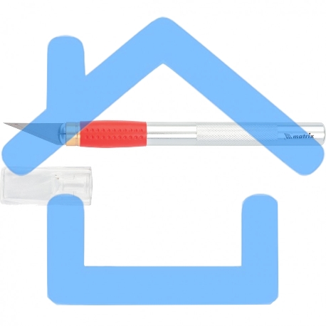 Нож Matrix для дизайнерских работ, двухкомпонентная рукоятка, 5 запасных лезвий-2